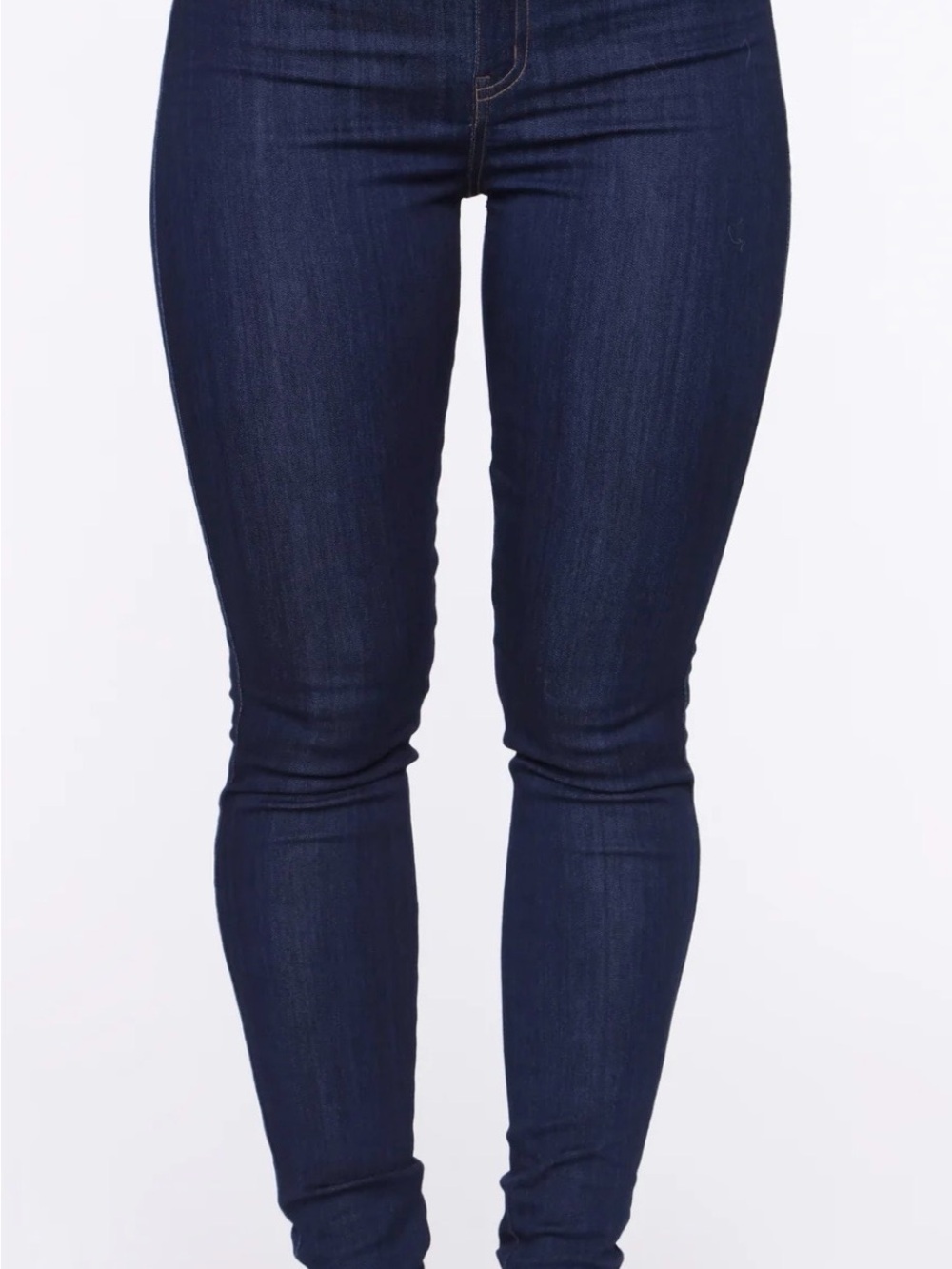 Curve Appeal-Dark Blue Plus Size Straight Leg Jeans